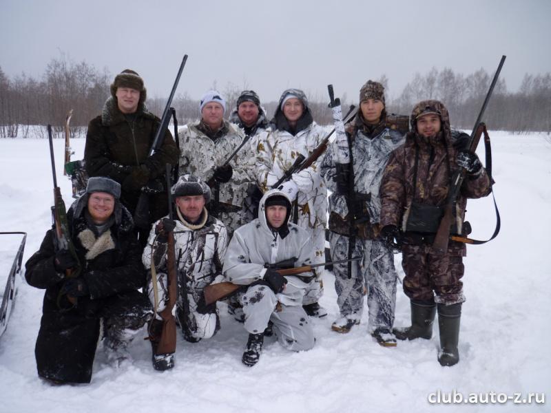 Команда на загонной охоте.