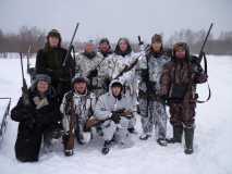 Команда на загонной охоте.