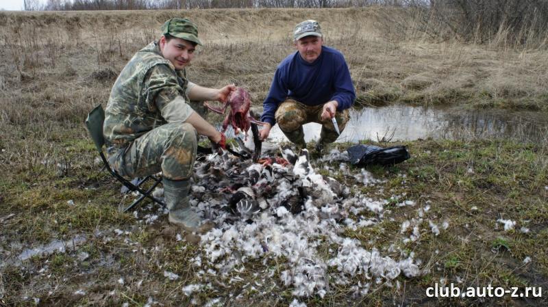 Неизбежное действие , после удачной охоты......