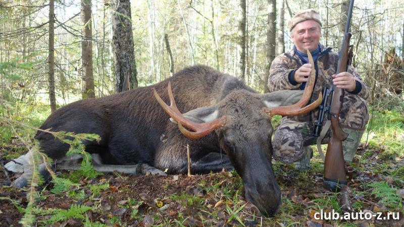 Счастливый обладатель трофея.